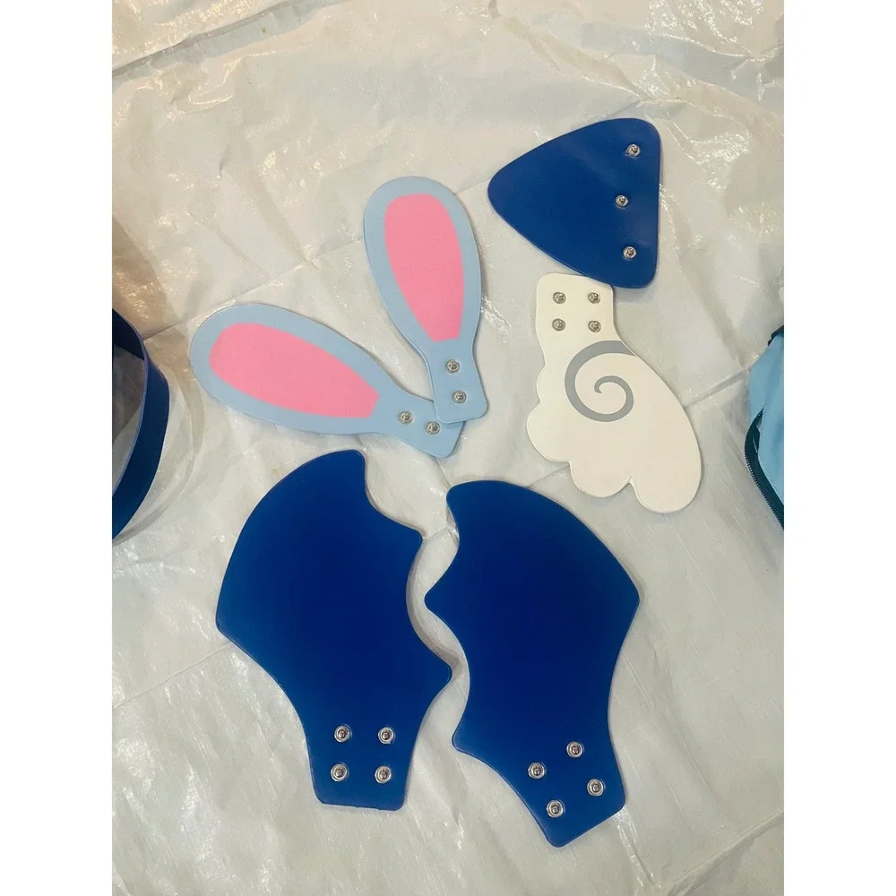 Stami Studios Blue Bunny Bat Ita Bag Convertible Backpack Crossbody Kawaii